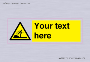 Custom warning Submerged step or steps